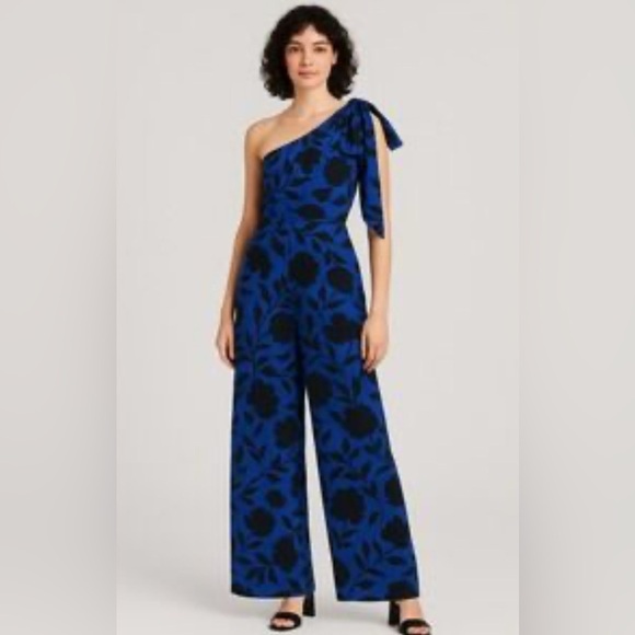 kate spade Pants - NEW Kate Spade Blue One-Shoulder Jumpsuit Cocktail